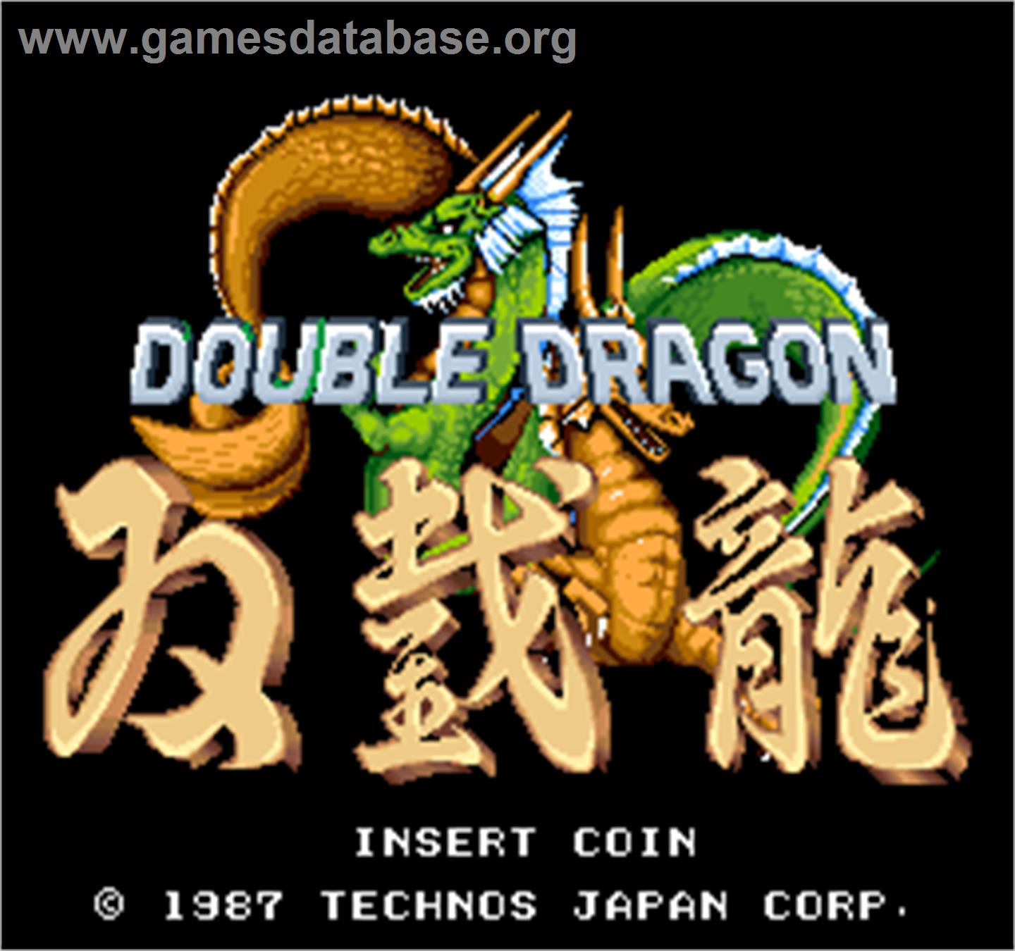 Double Dragon - Arcade - Artwork - Title Screen