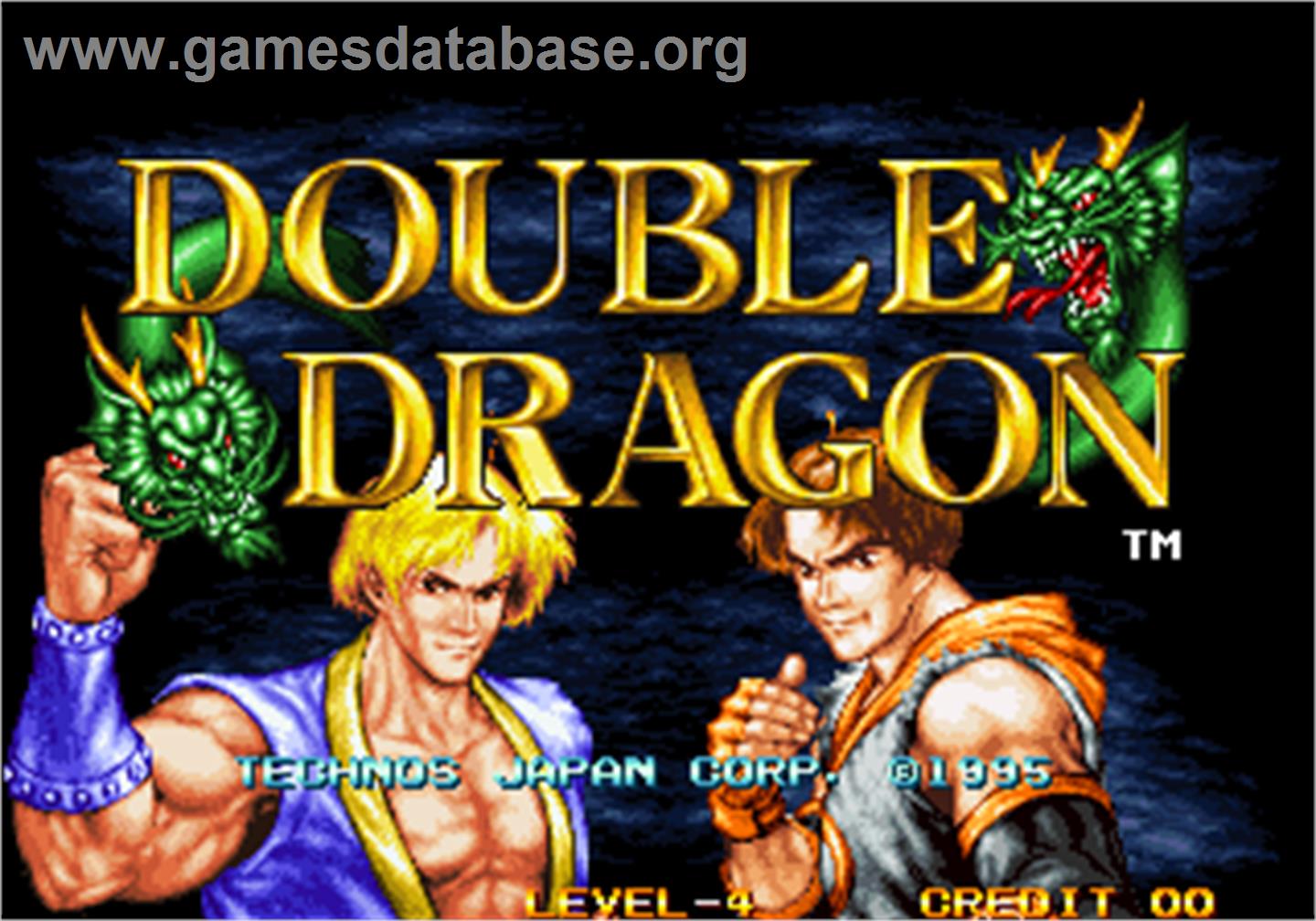 Double Dragon - Arcade - Artwork - Title Screen