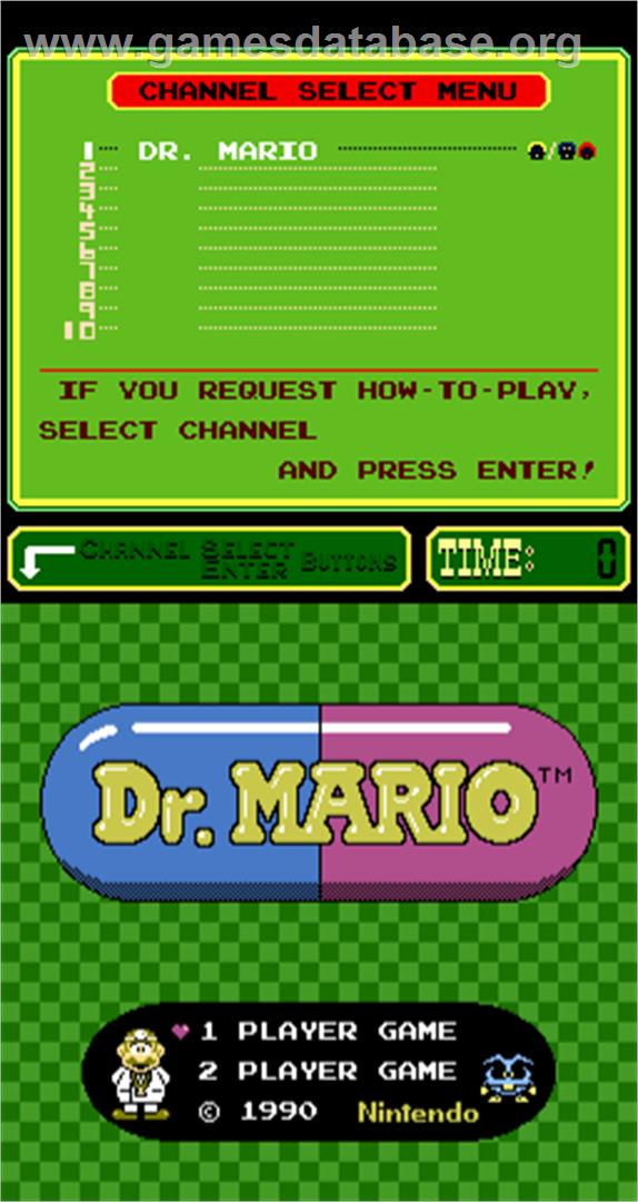 Dr. Mario - Arcade - Artwork - Title Screen