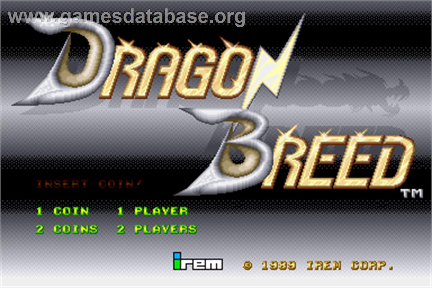 Dragon Breed - Arcade - Artwork - Title Screen