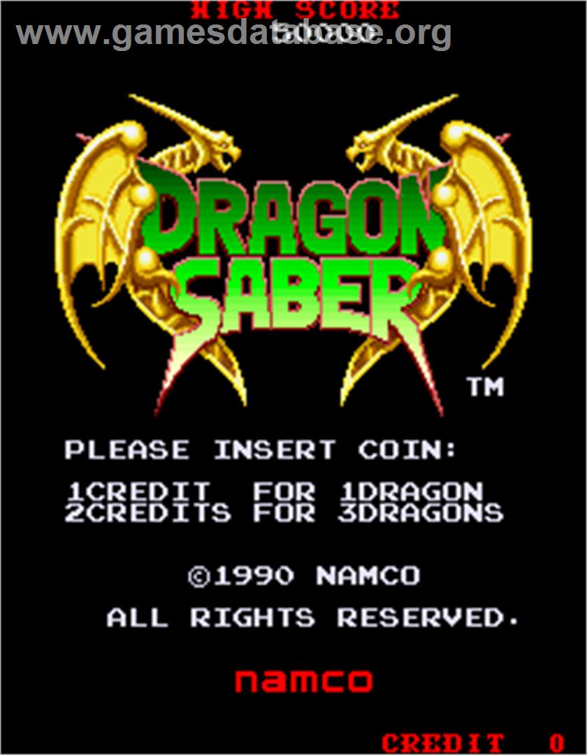 Dragon Saber - Arcade - Artwork - Title Screen