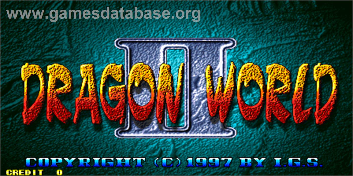 Dragon World II - Arcade - Artwork - Title Screen