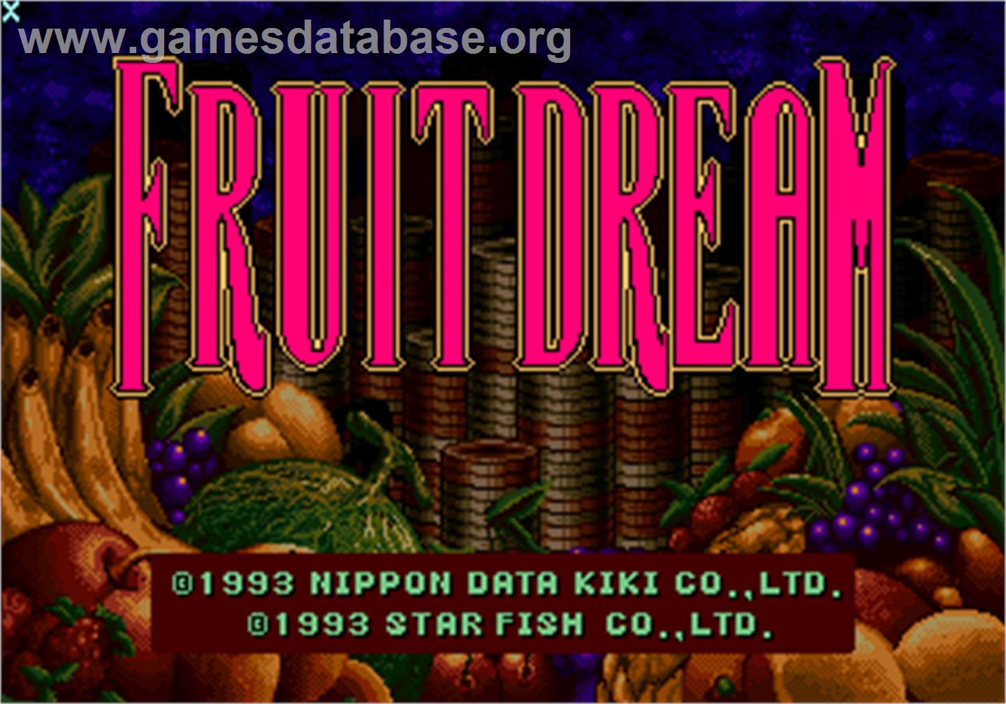 Dream Fruit - Arcade - Artwork - Title Screen