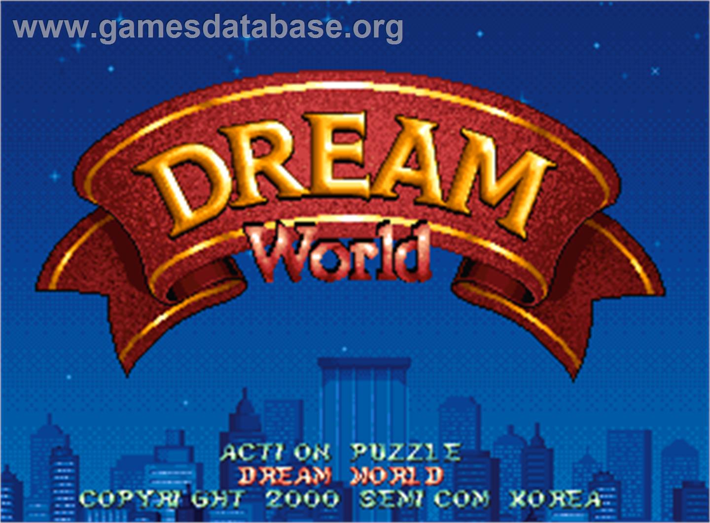 Dream World - Arcade - Artwork - Title Screen