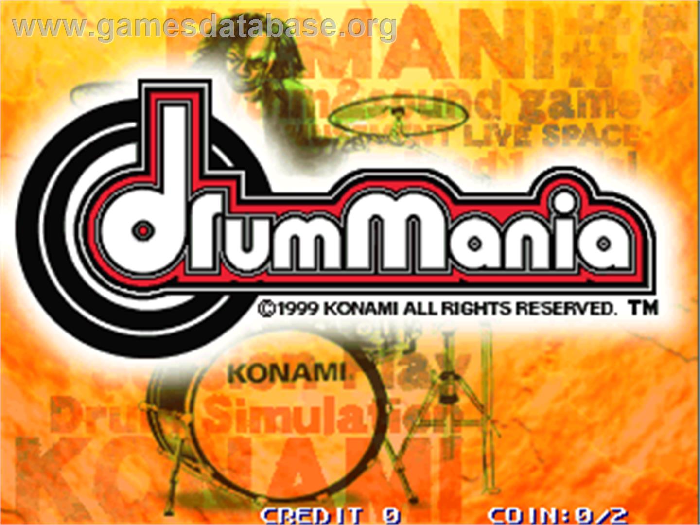 DrumMania - Arcade - Artwork - Title Screen