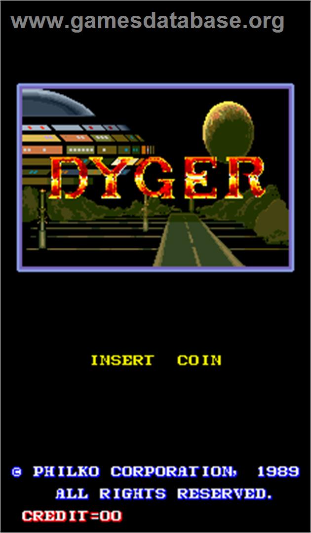 Dyger - Arcade - Artwork - Title Screen