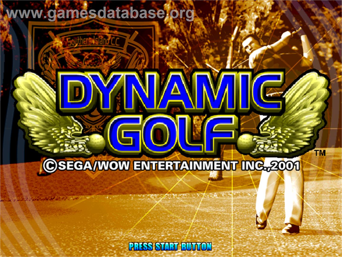 Dynamic Golf / Virtua Golf - Arcade - Artwork - Title Screen