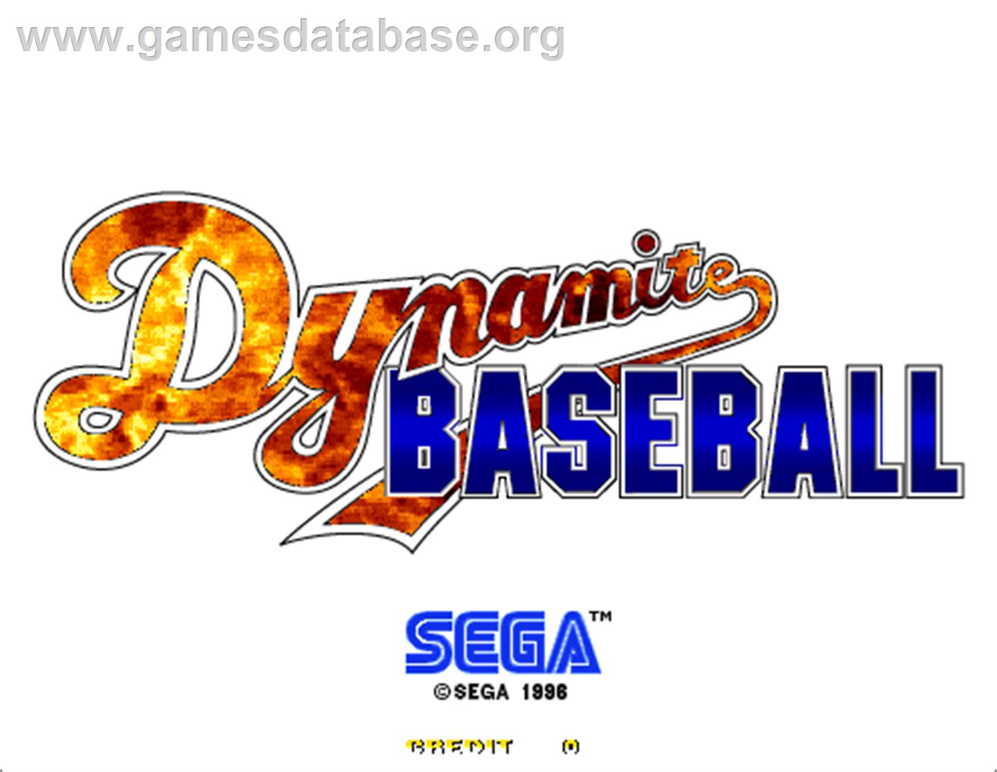 Dynamite Baseball '97 - Arcade - Artwork - Title Screen