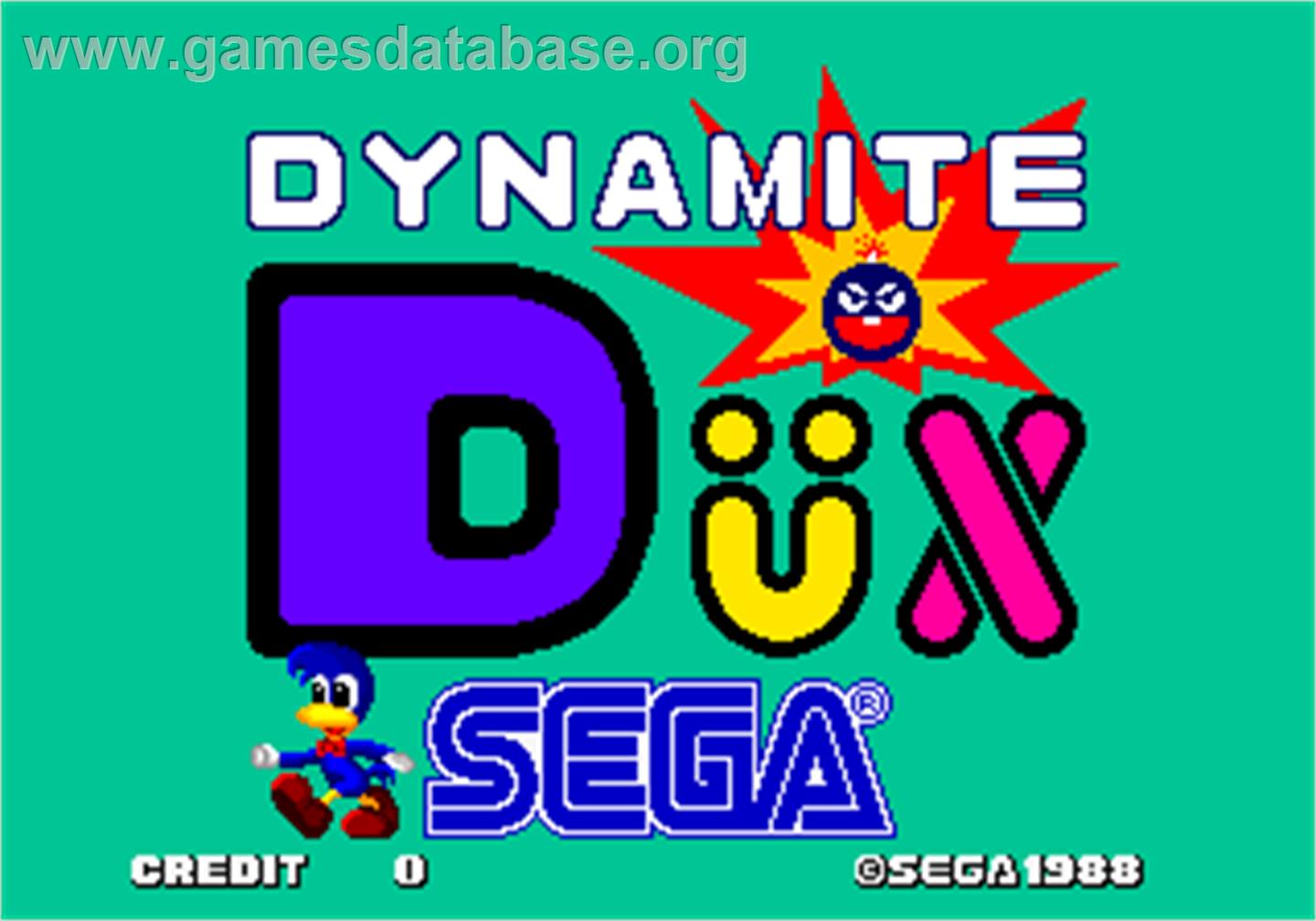 Dynamite Dux - Arcade - Artwork - Title Screen
