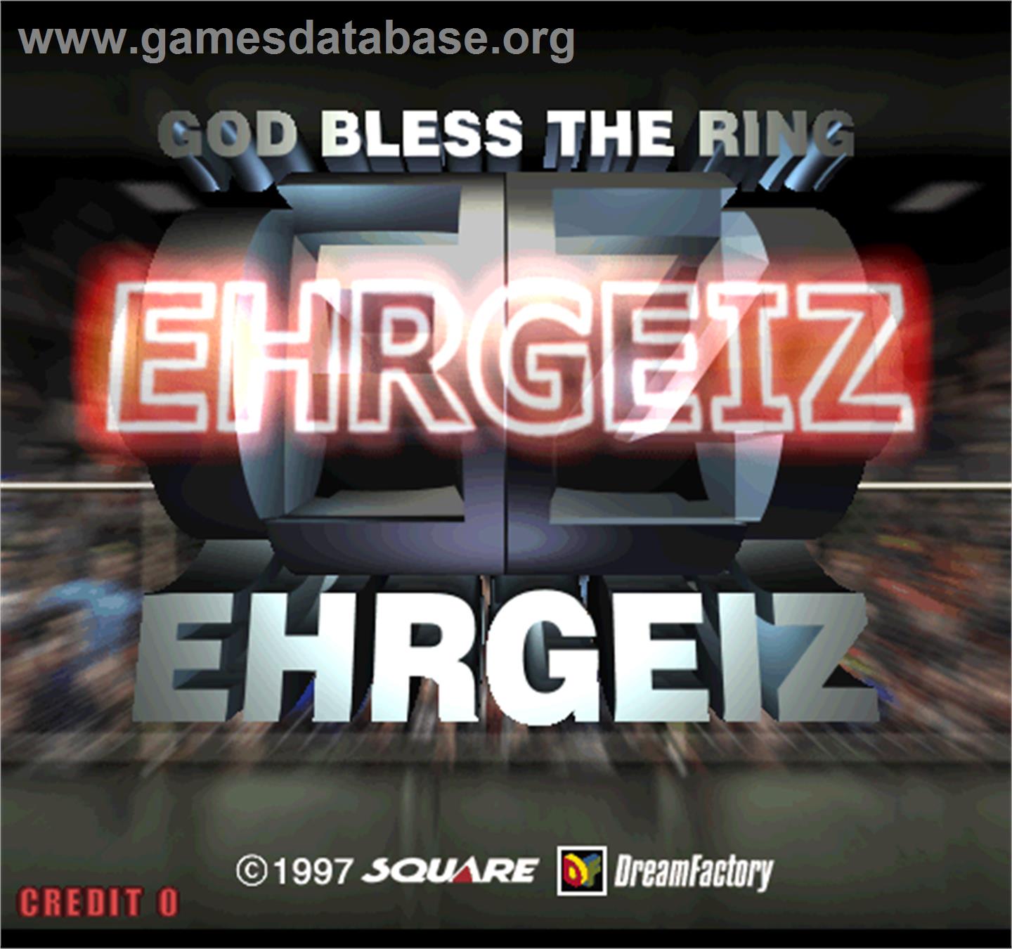 Ehrgeiz - Arcade - Artwork - Title Screen