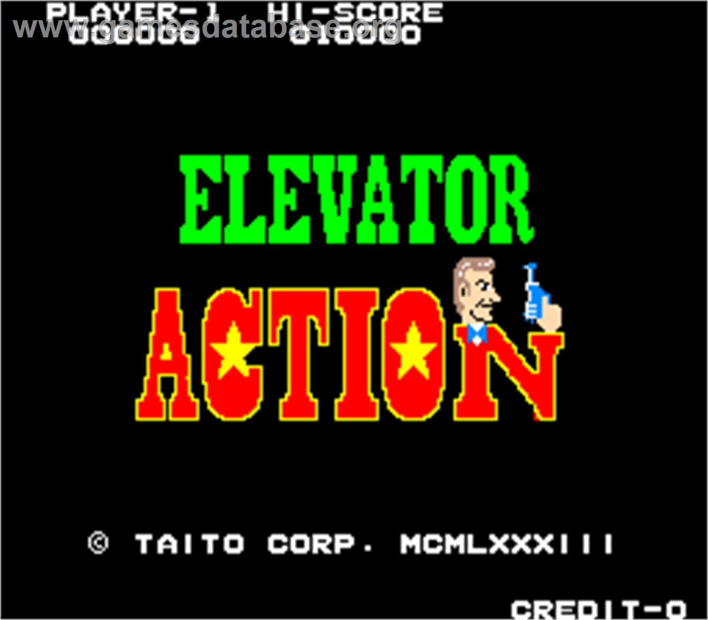 Elevator Action - Arcade - Artwork - Title Screen