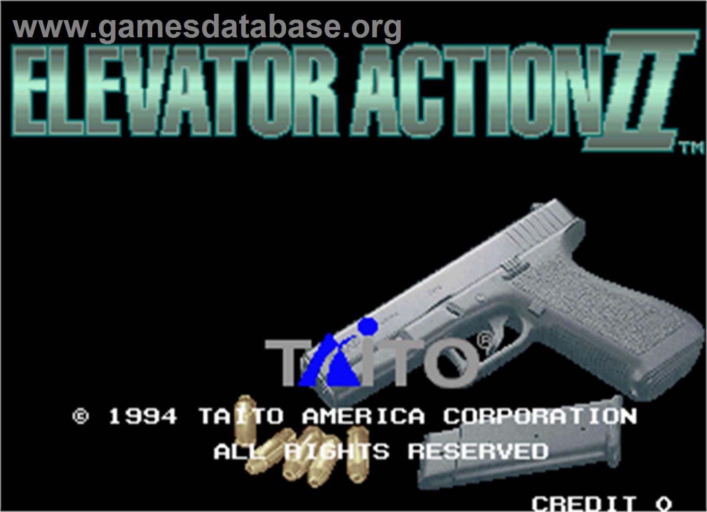 Elevator Action II - Arcade - Artwork - Title Screen