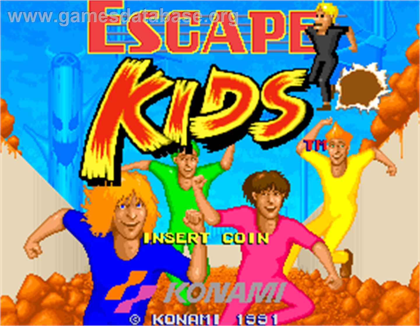 Escape Kids - Arcade - Artwork - Title Screen