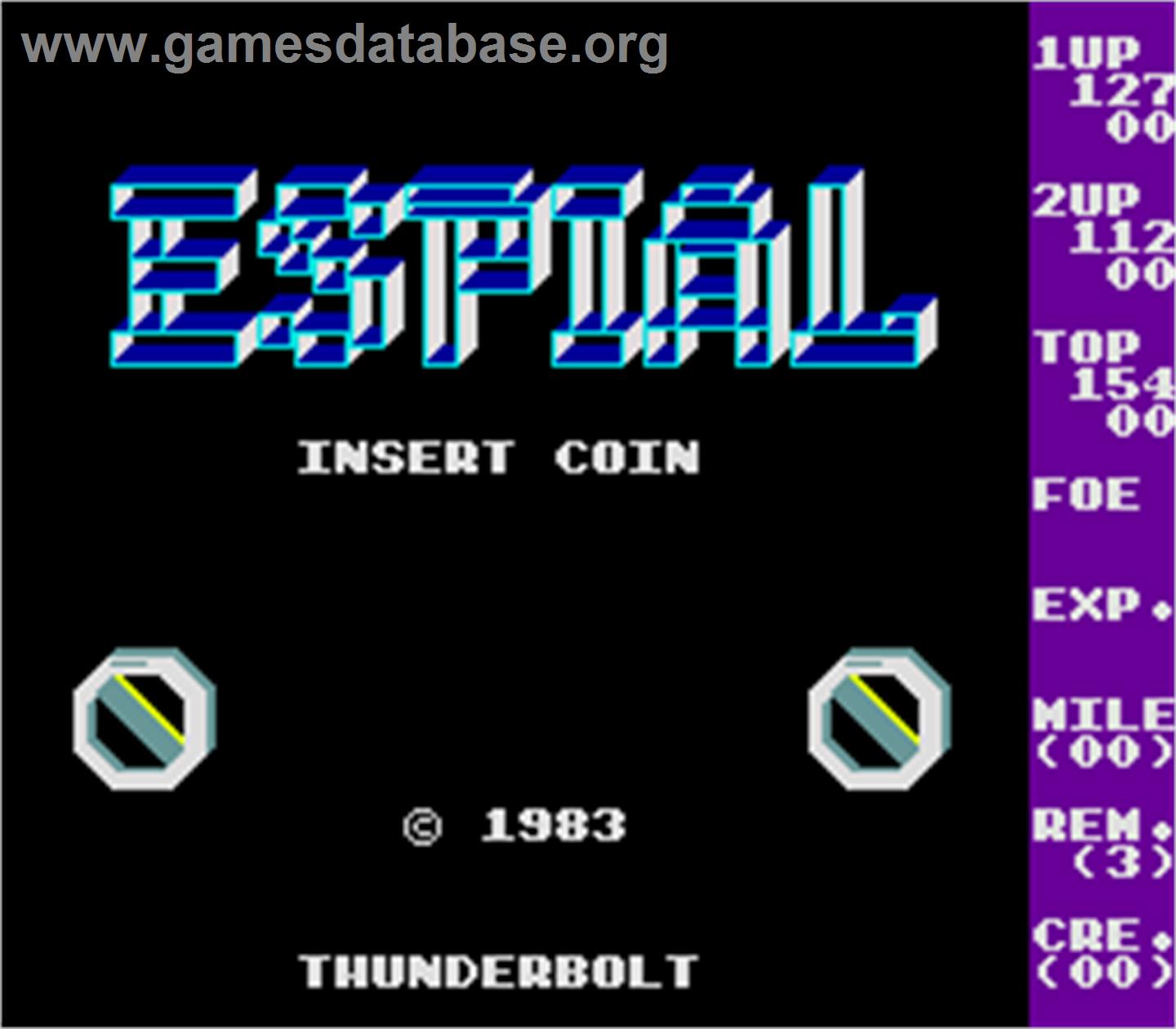 Espial - Arcade - Artwork - Title Screen