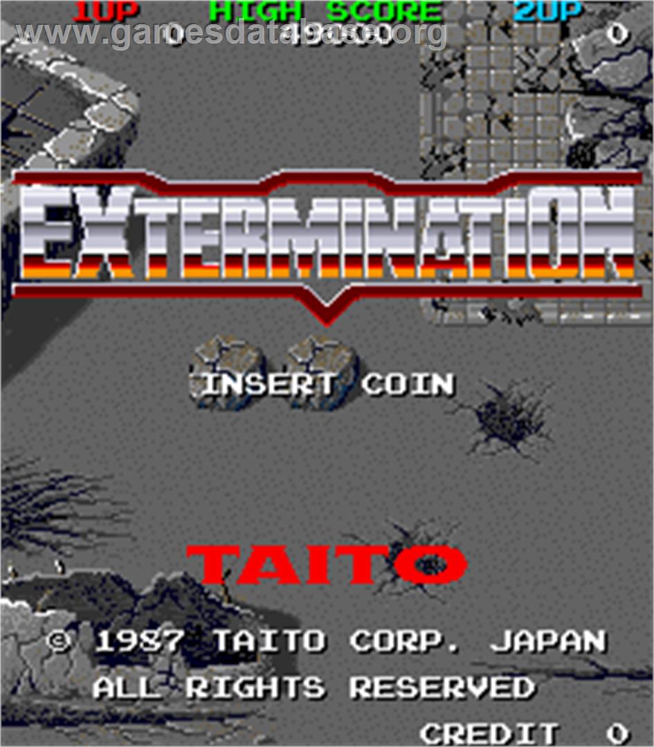 Extermination - Arcade - Artwork - Title Screen
