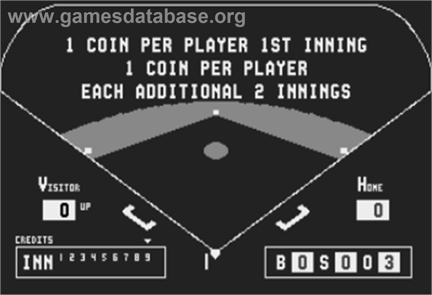 Extra Bases - Arcade - Artwork - Title Screen