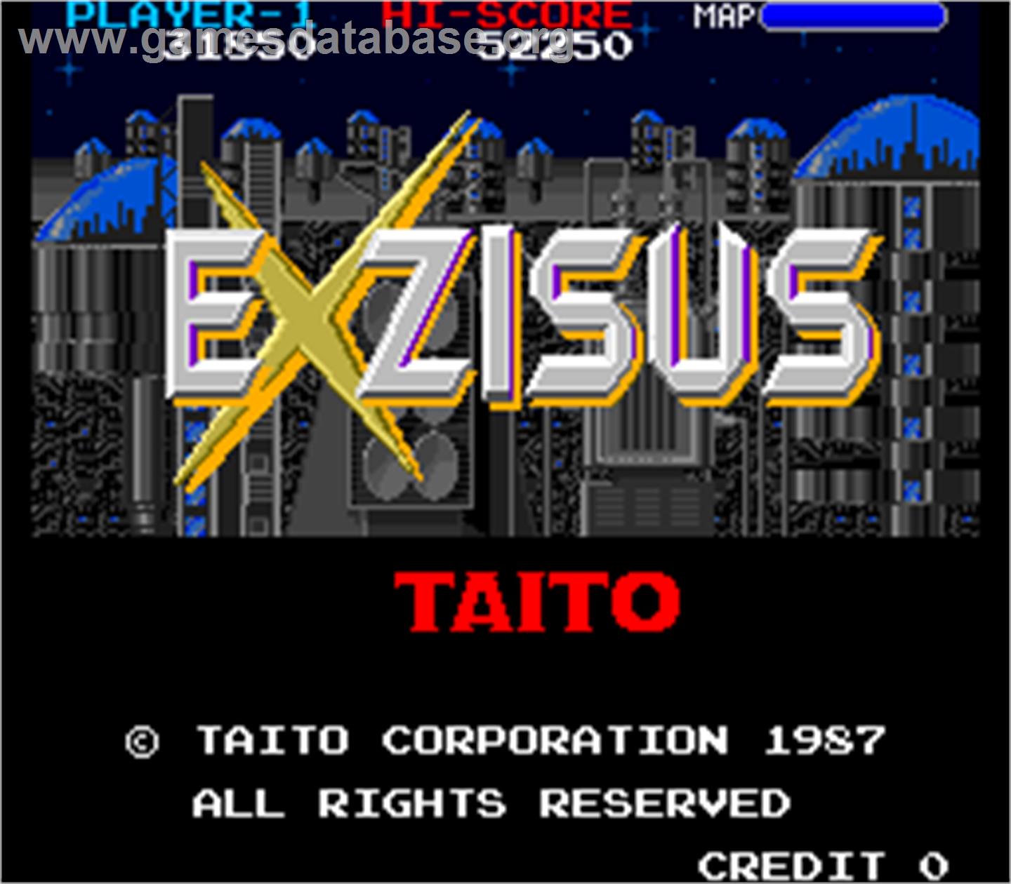 Exzisus - Arcade - Artwork - Title Screen