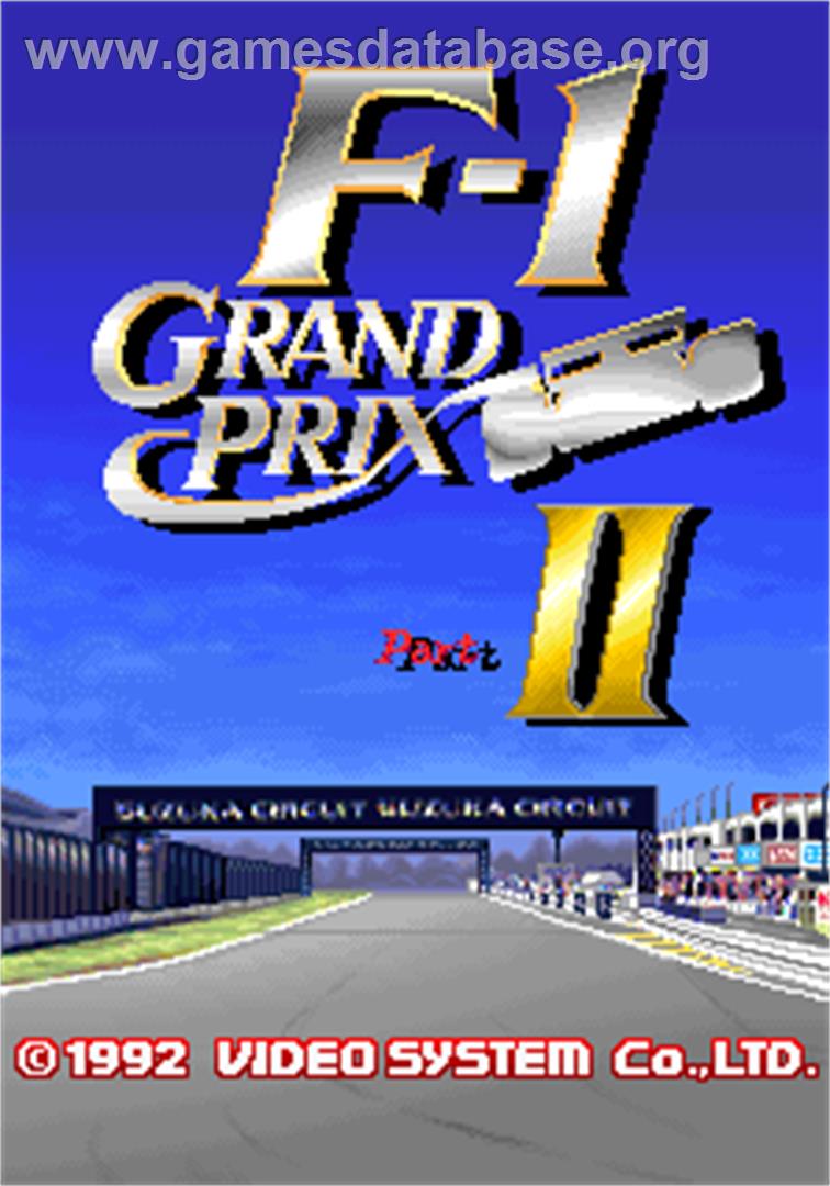 F-1 Grand Prix Part II - Arcade - Artwork - Title Screen
