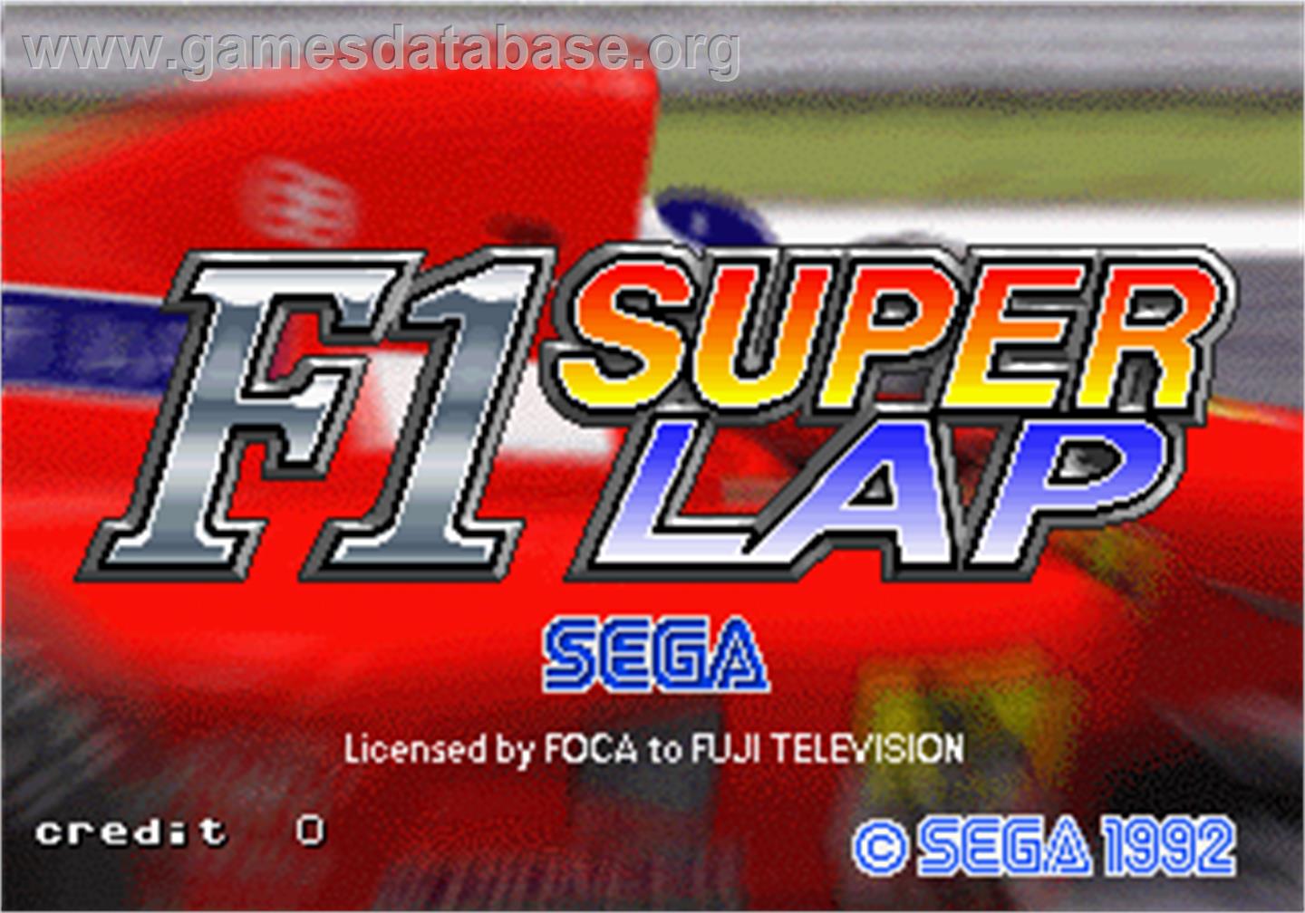 F1 Super Lap - Arcade - Artwork - Title Screen