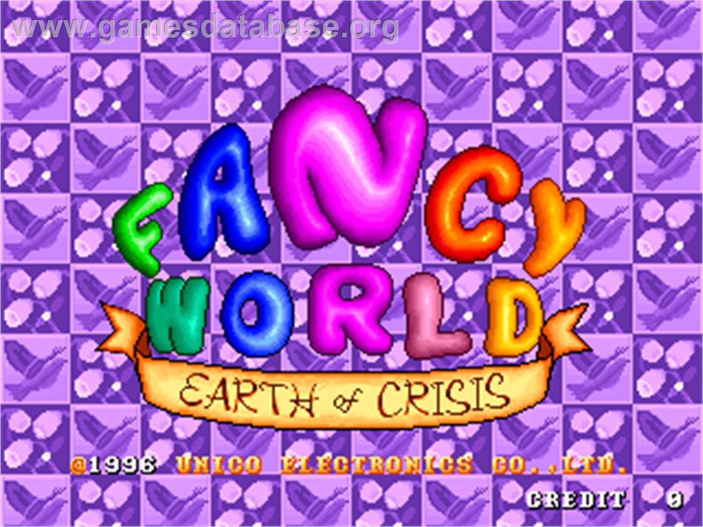 Fancy World - Earth of Crisis - Arcade - Artwork - Title Screen