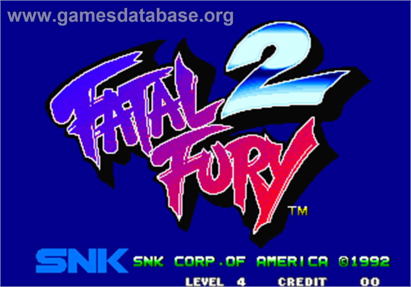 Fatal Fury 2 / Garou Densetsu 2 - arata-naru tatakai - Arcade - Artwork - Title Screen