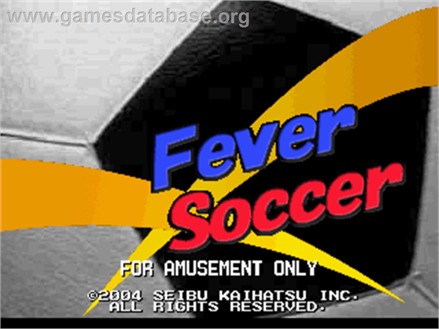 Fever Soccer - Arcade - Artwork - Title Screen