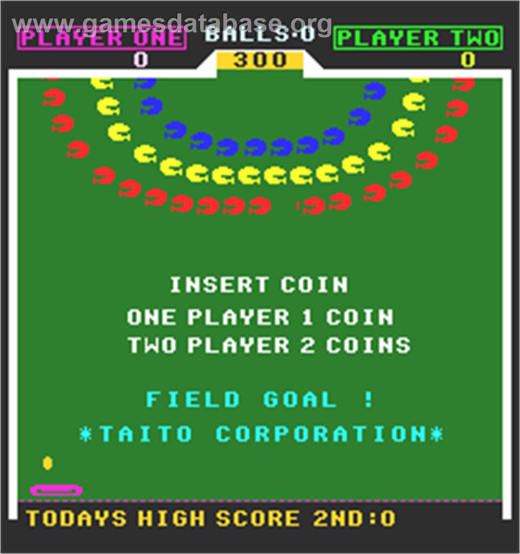 Field Goal - Arcade - Artwork - Title Screen
