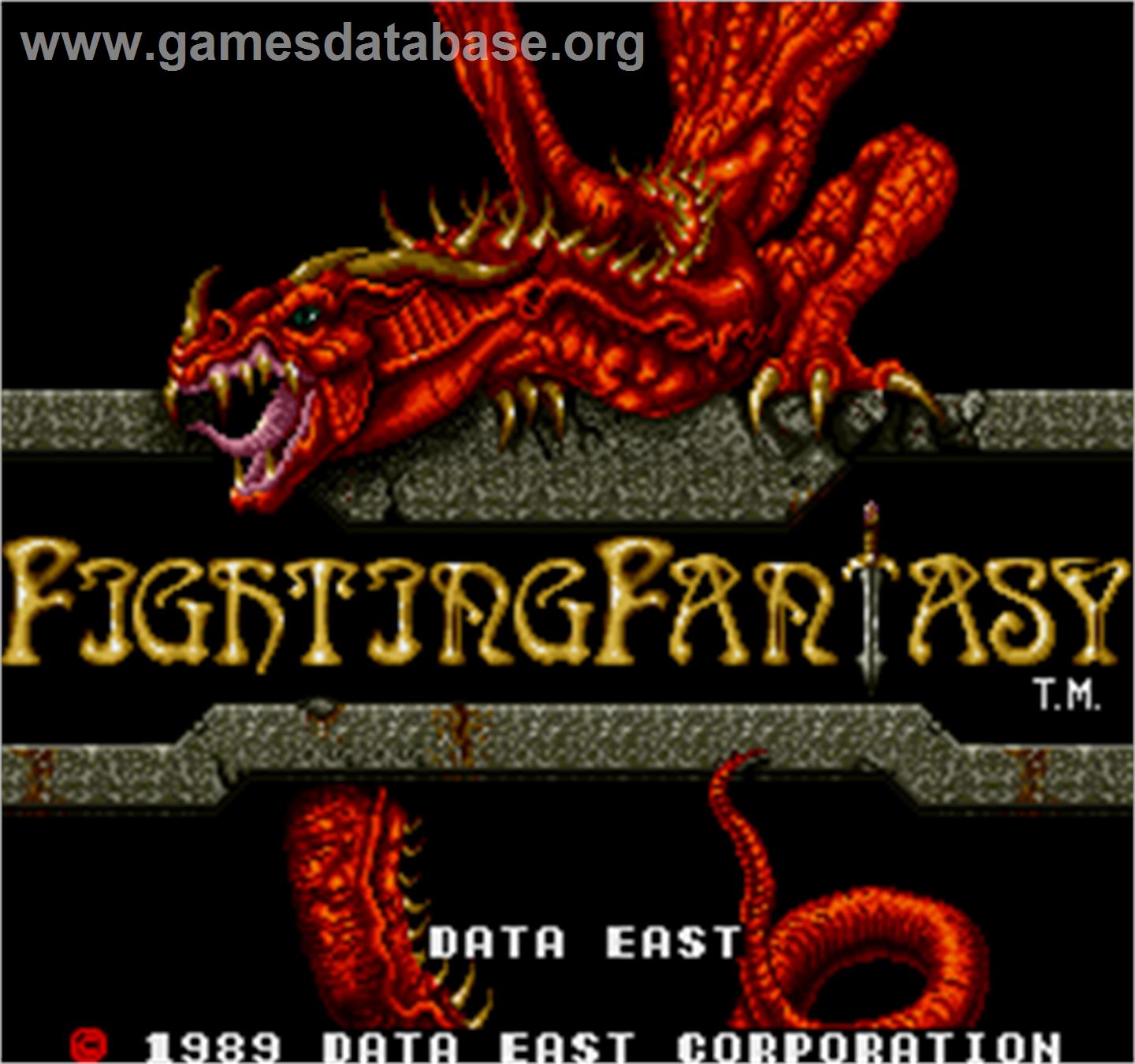 Fighting Fantasy - Arcade - Artwork - Title Screen