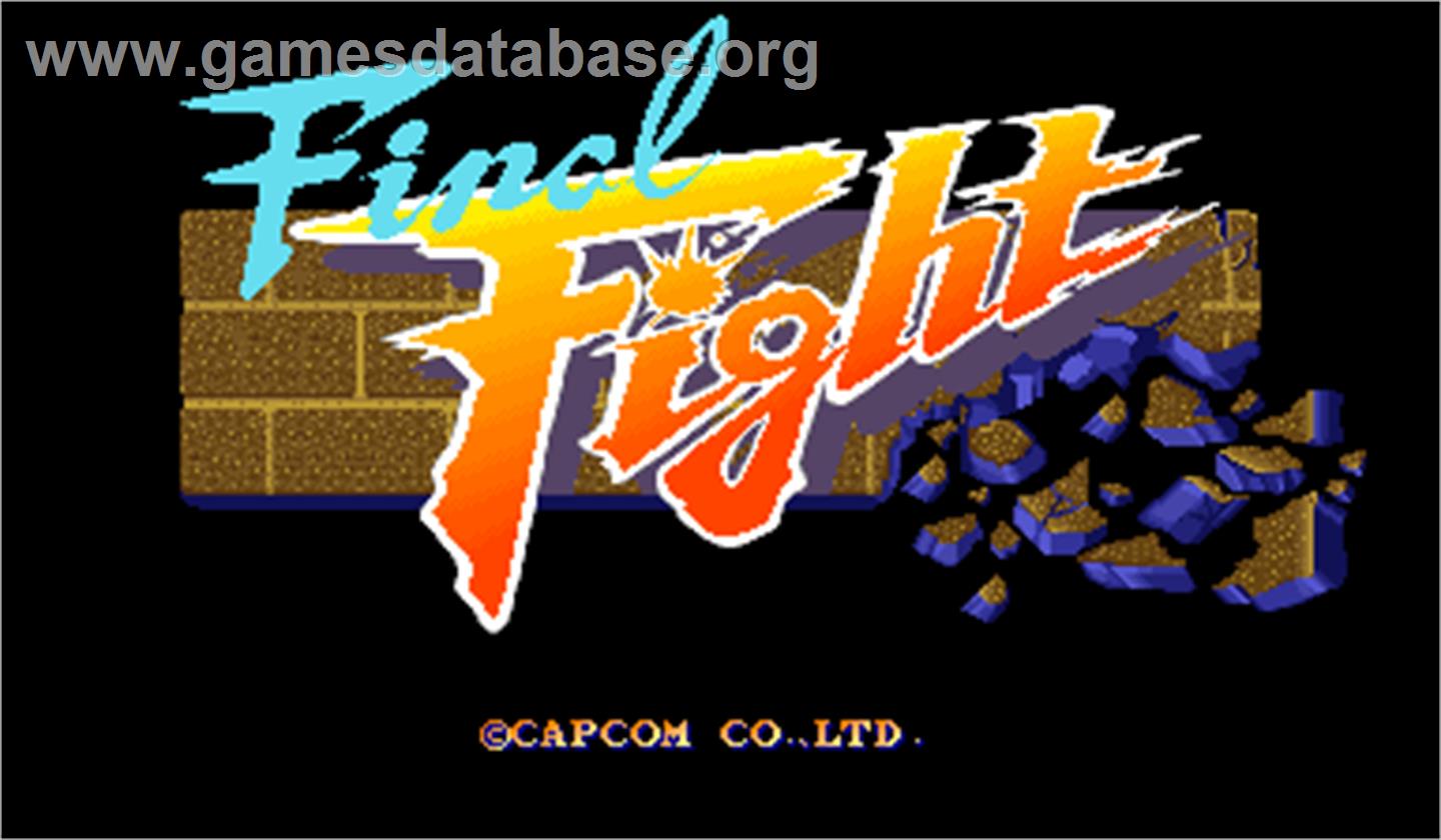 Final Fight - Arcade - Artwork - Title Screen