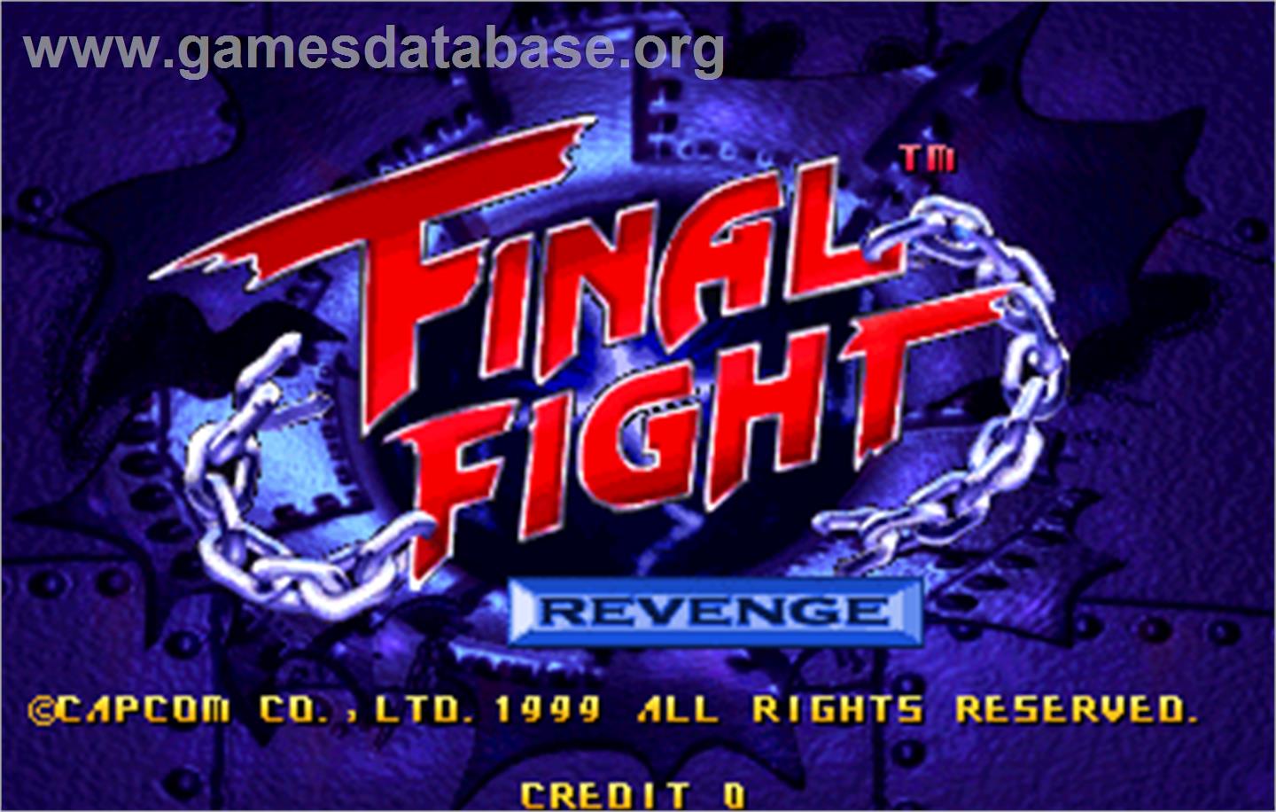 Final Fight Revenge - Arcade - Artwork - Title Screen