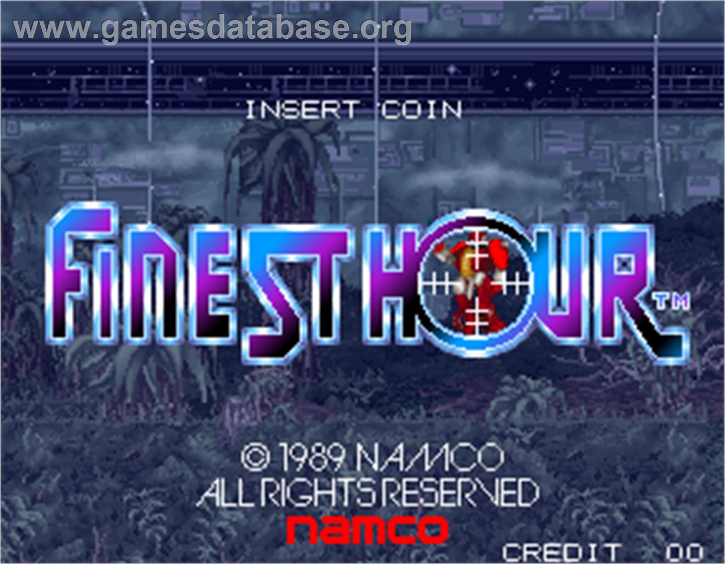 Finest Hour - Arcade - Artwork - Title Screen