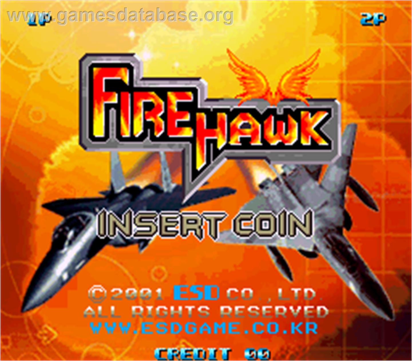 Fire Hawk - Arcade - Artwork - Title Screen