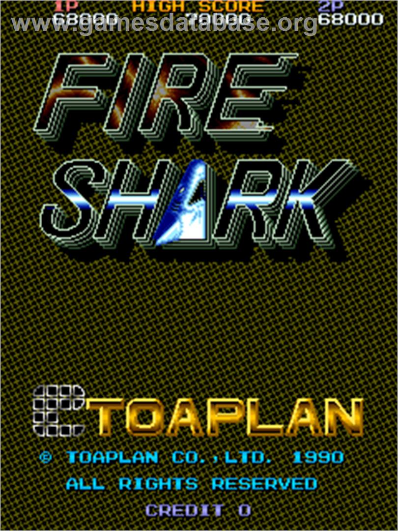 Fire Shark - Arcade - Artwork - Title Screen