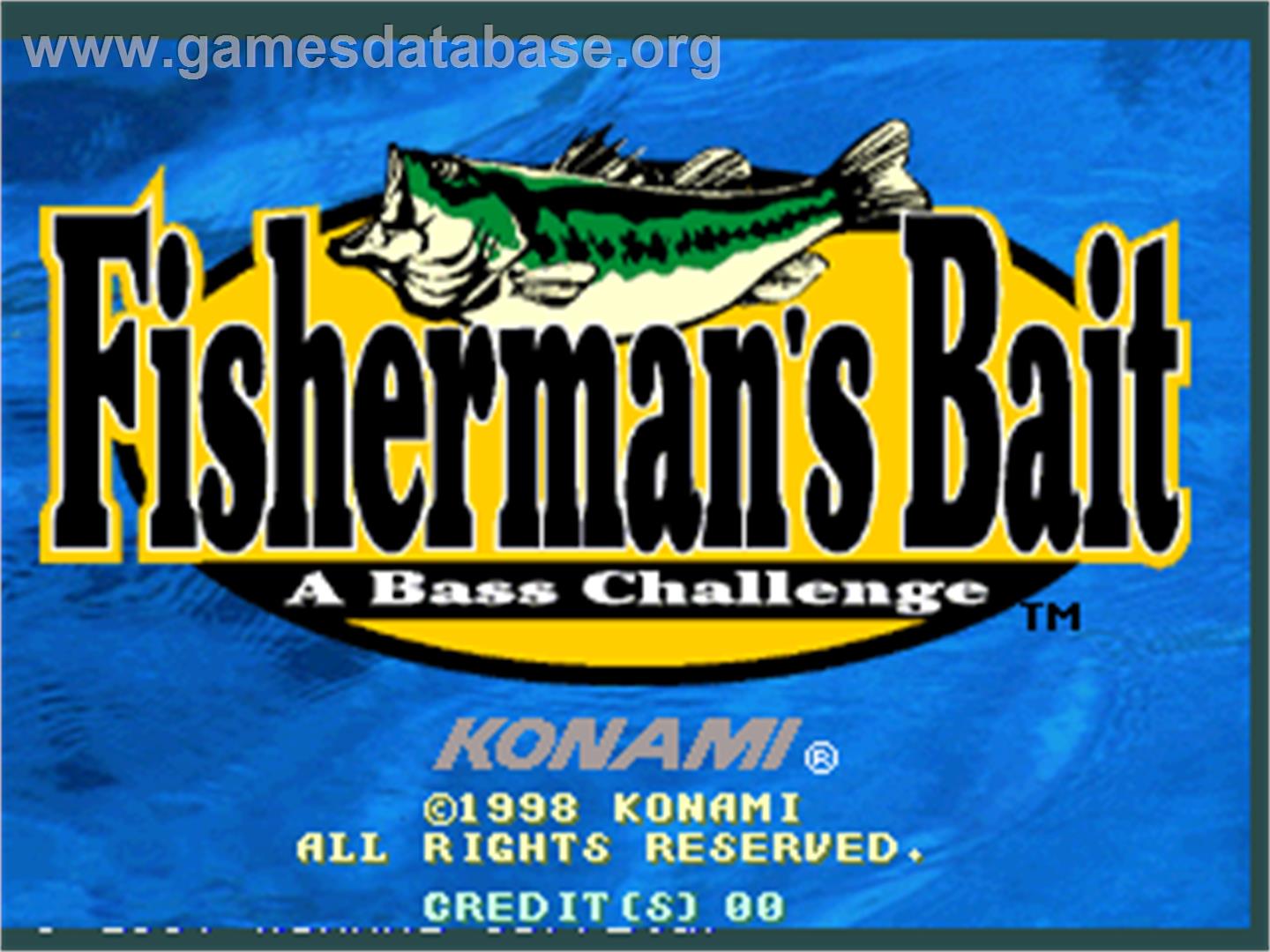 Fisherman's Bait - A Bass Challenge - Arcade - Artwork - Title Screen