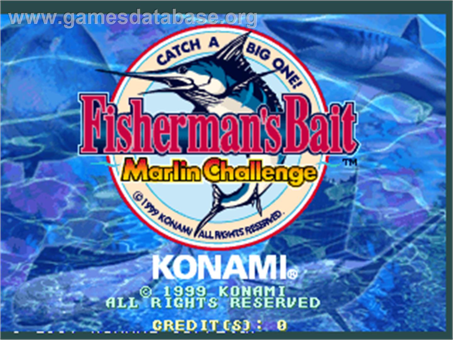 Fisherman's Bait - Marlin Challenge - Arcade - Artwork - Title Screen
