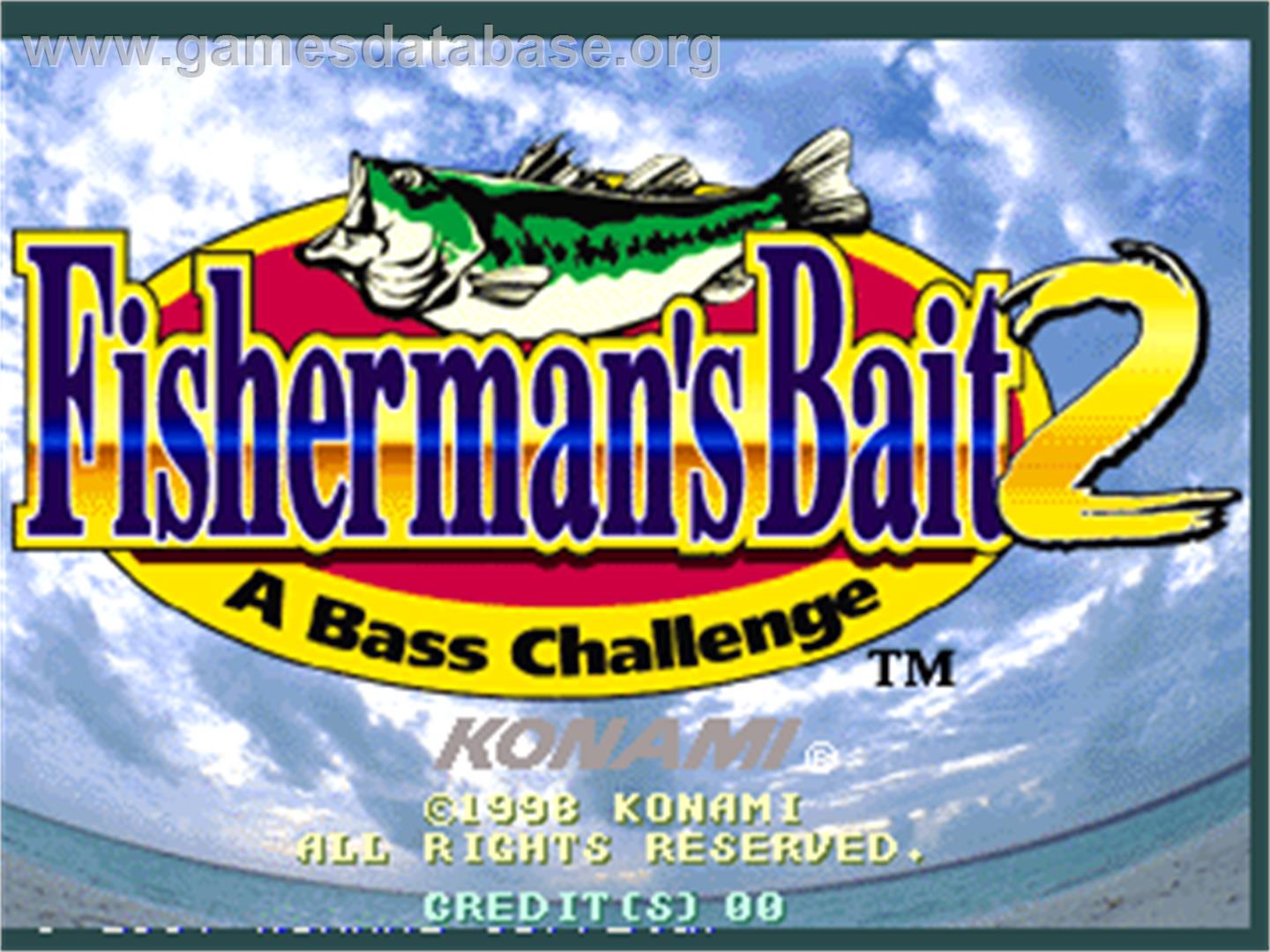Fisherman's Bait 2 - A Bass Challenge - Arcade - Artwork - Title Screen