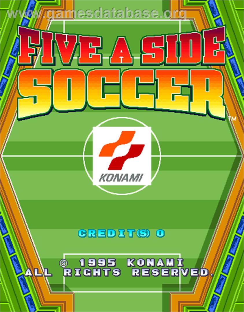 Five a Side Soccer - Arcade - Artwork - Title Screen