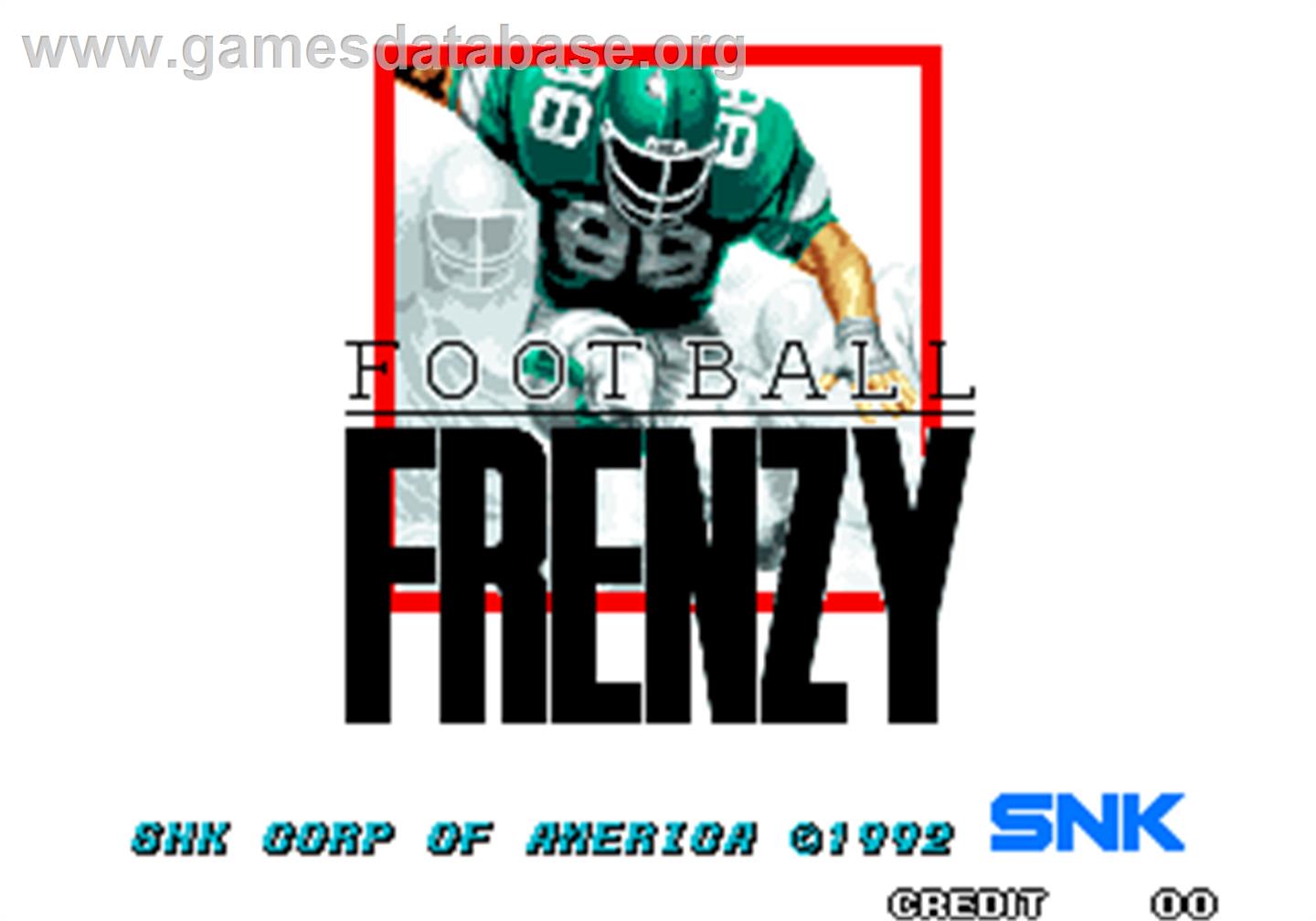 Football Frenzy - Arcade - Artwork - Title Screen