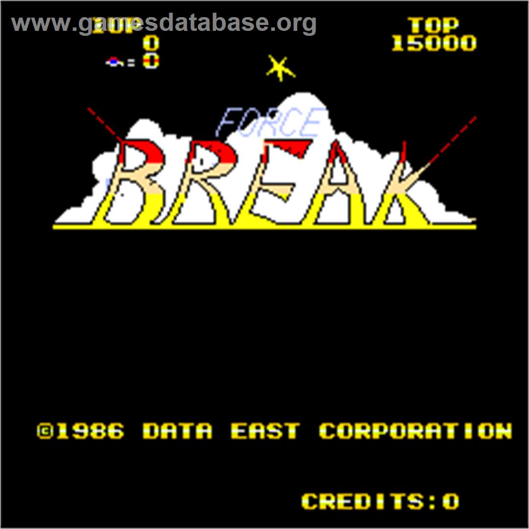 Force Break - Arcade - Artwork - Title Screen