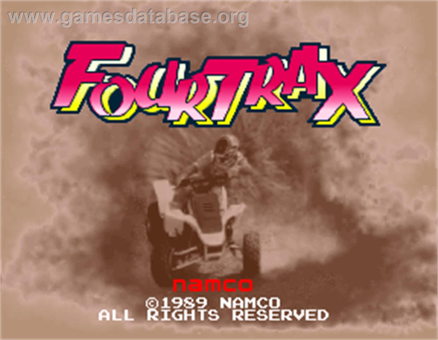 Four Trax - Arcade - Artwork - Title Screen