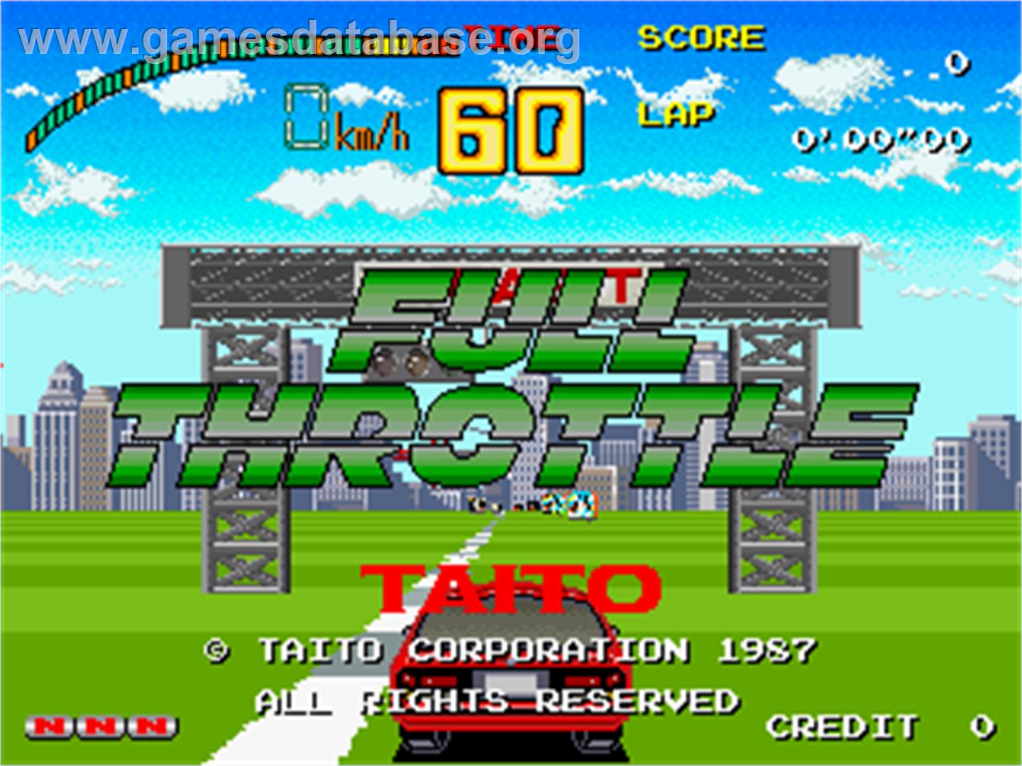 Full Throttle - Arcade - Artwork - Title Screen