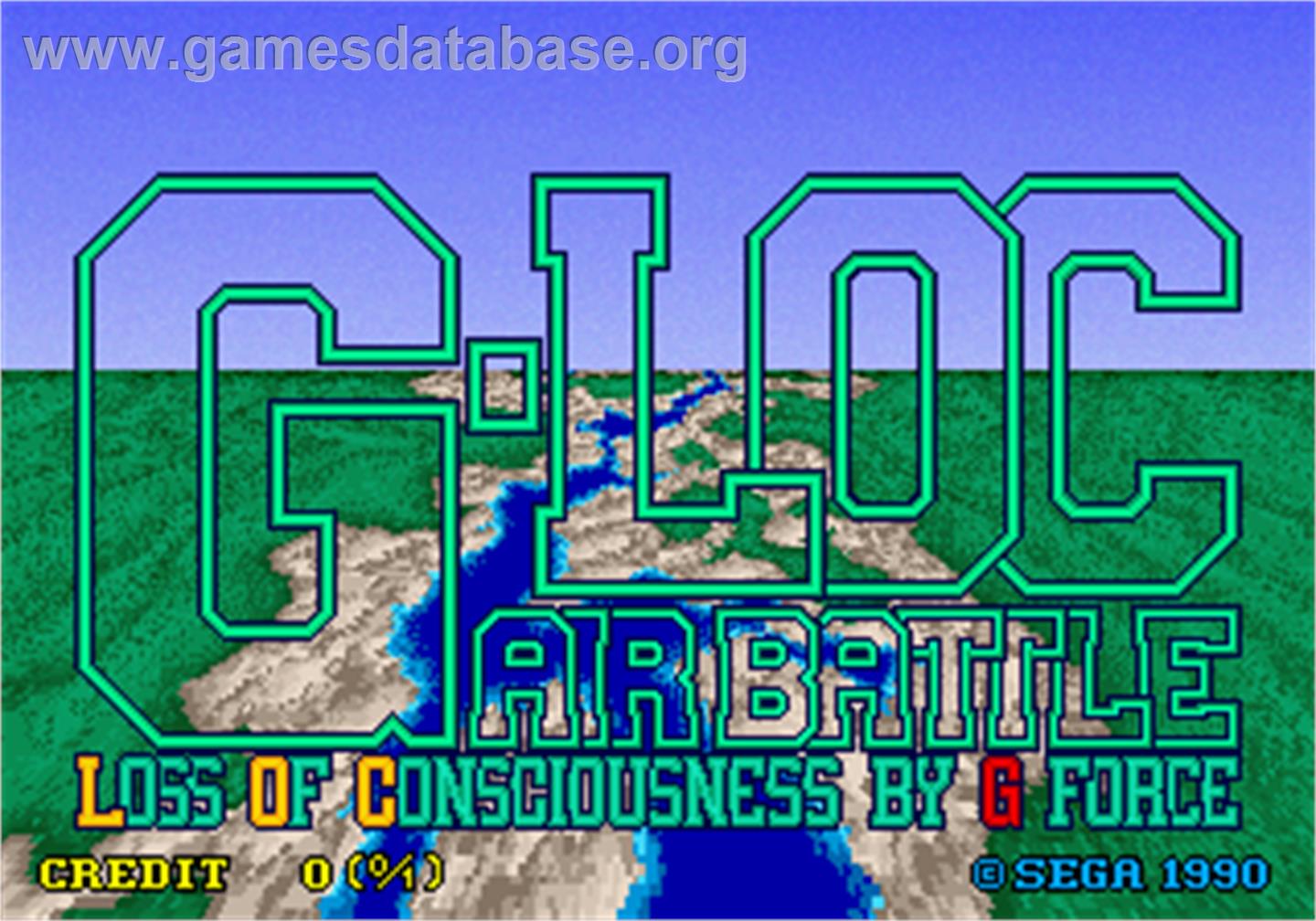 G-LOC R360 - Arcade - Artwork - Title Screen
