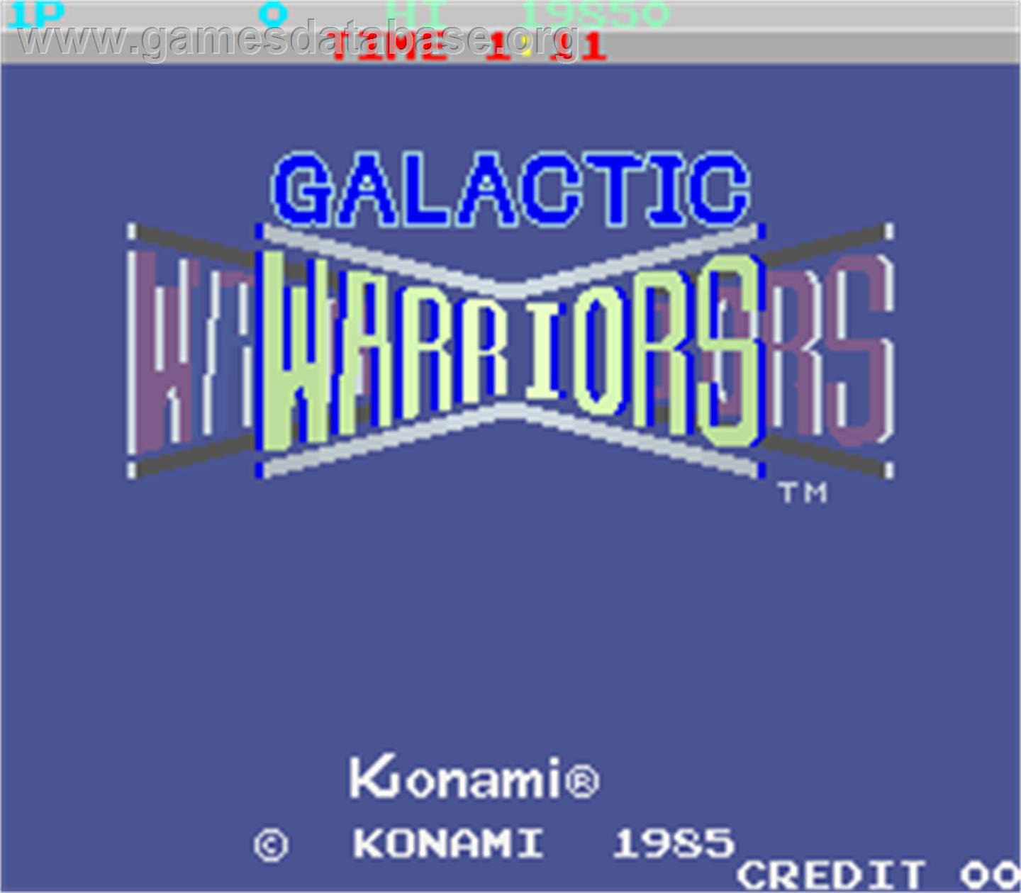 Galactic Warriors - Arcade - Artwork - Title Screen