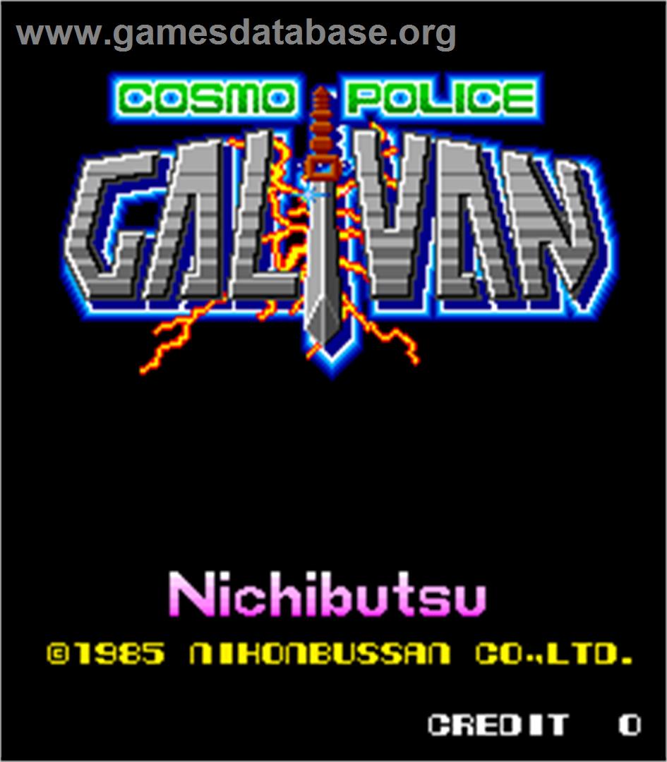 Galivan - Cosmo Police - Arcade - Artwork - Title Screen
