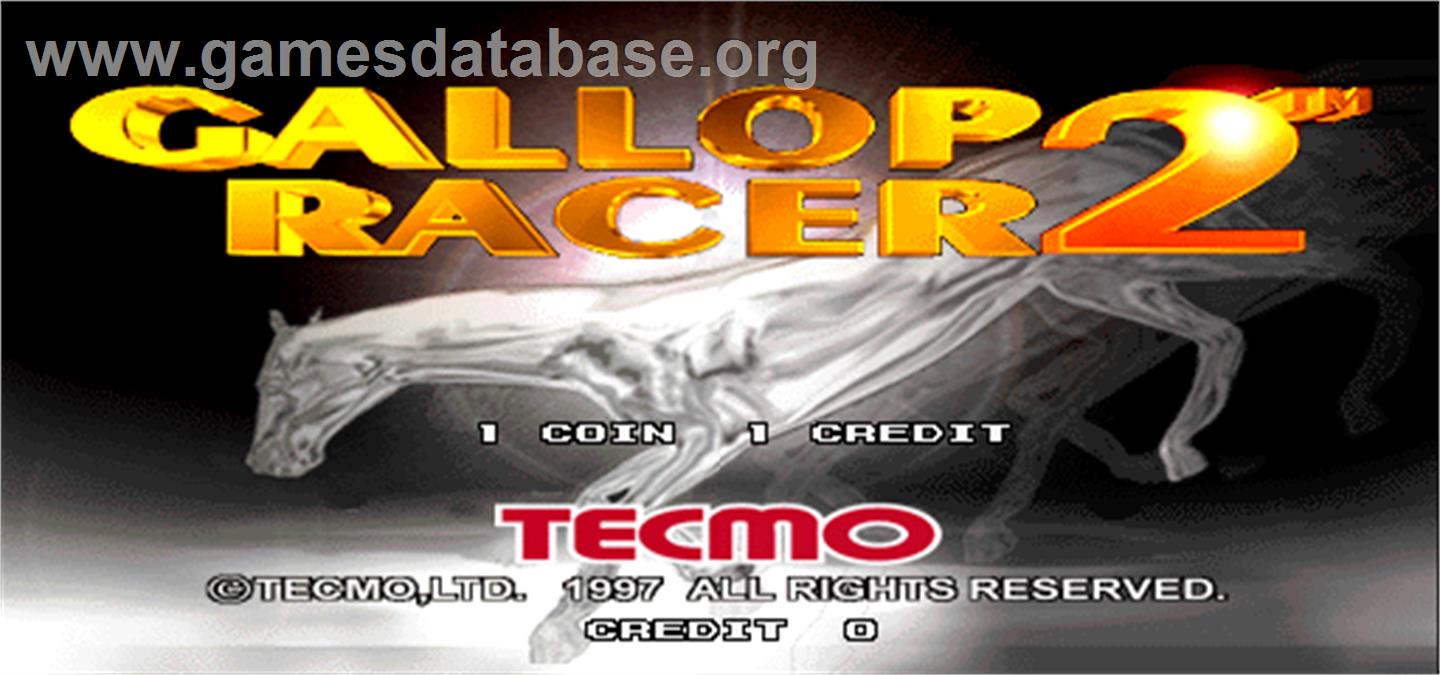 Gallop Racer 2 - Arcade - Artwork - Title Screen