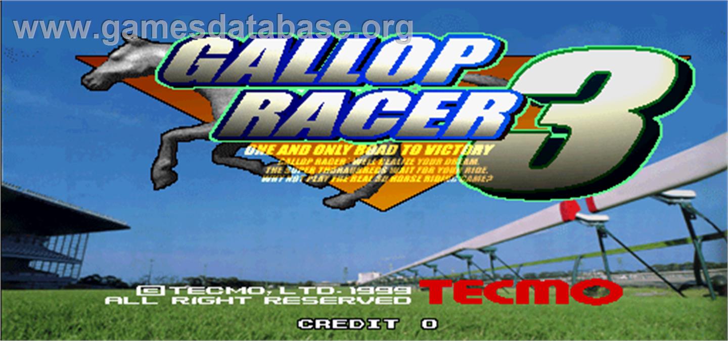 Gallop Racer 3 - Arcade - Artwork - Title Screen