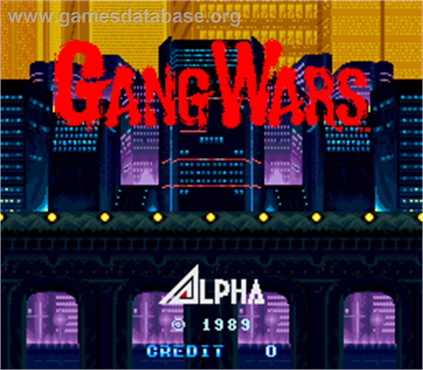 Gang Wars - Arcade - Artwork - Title Screen
