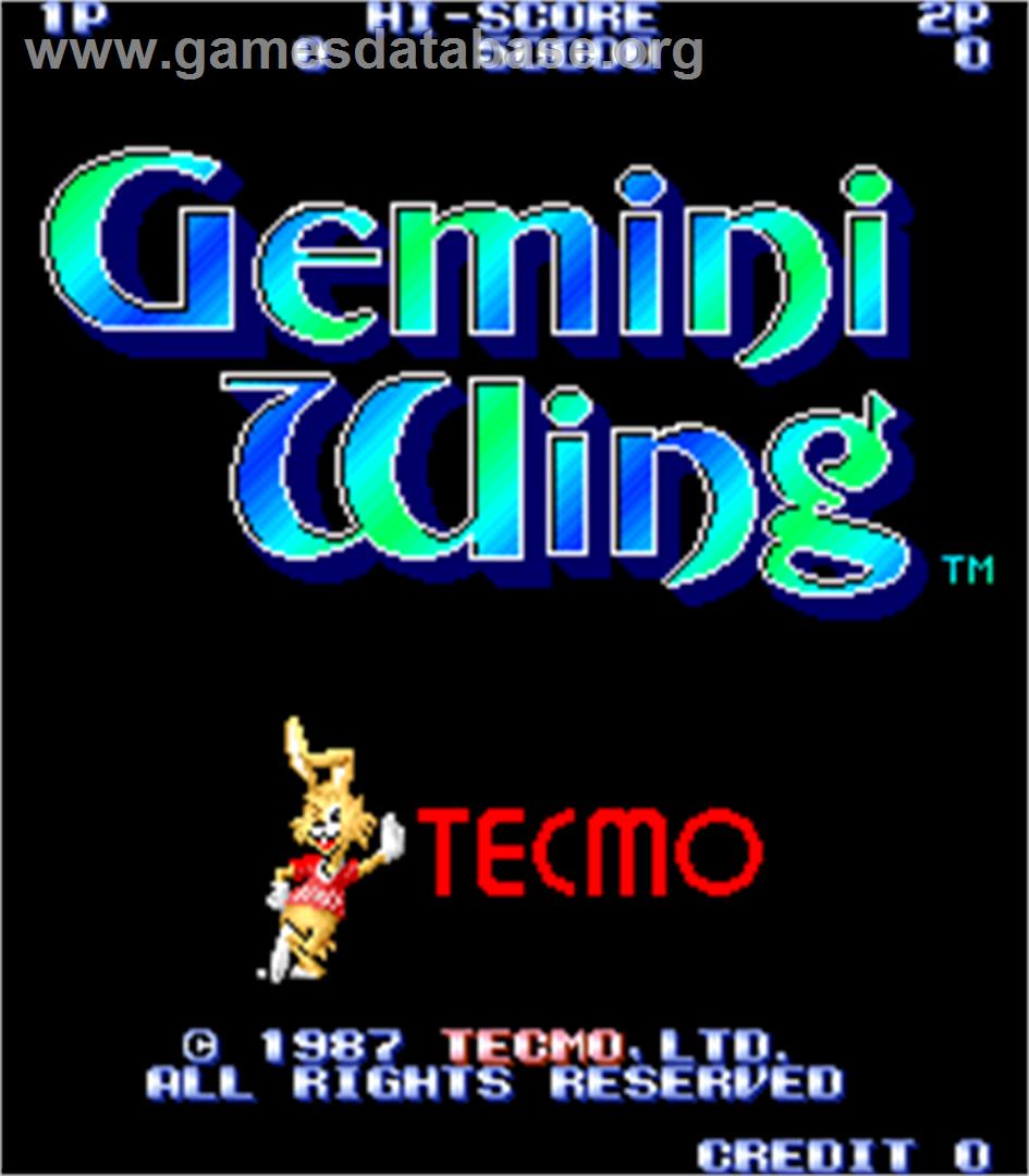 Gemini Wing - Arcade - Artwork - Title Screen