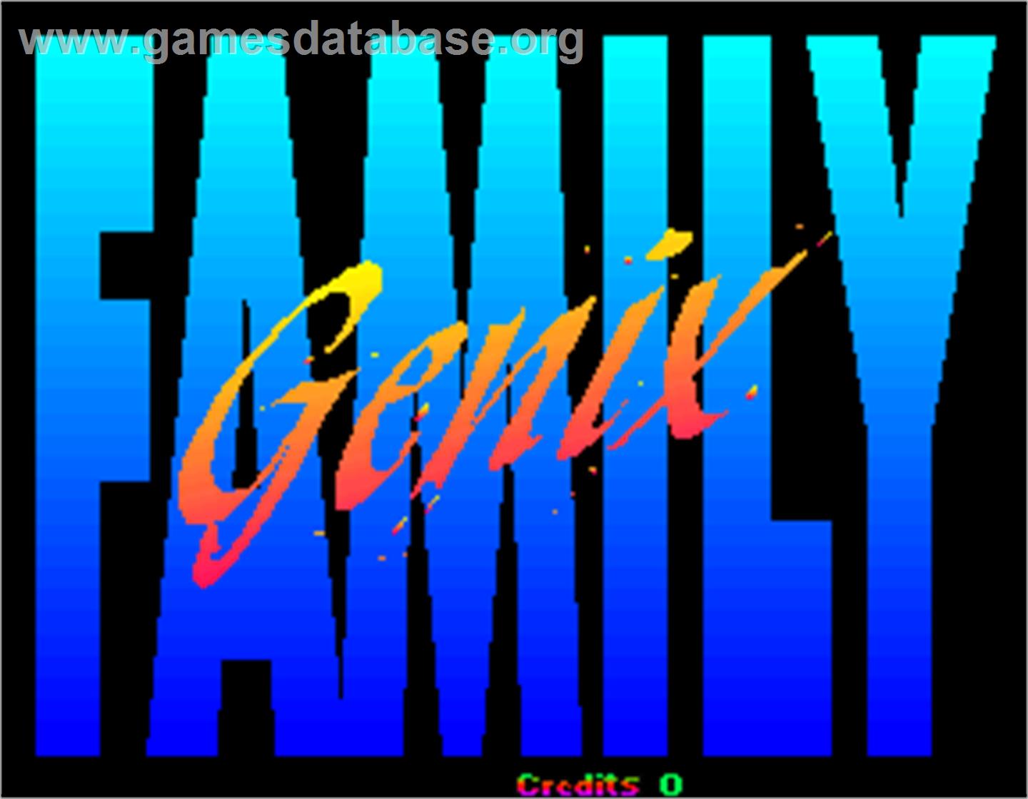 Genix Family - Arcade - Artwork - Title Screen