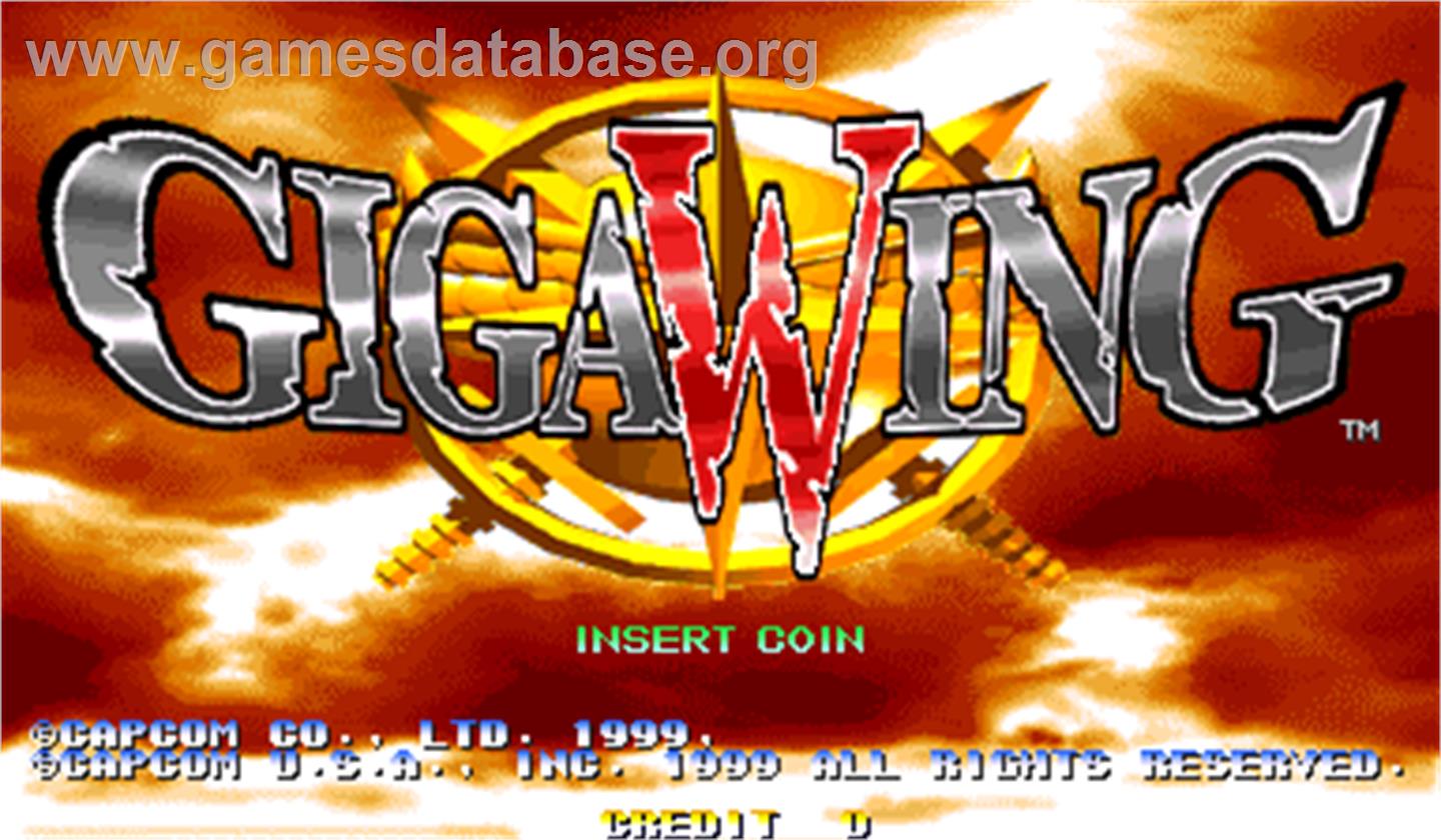 Giga Wing - Arcade - Artwork - Title Screen